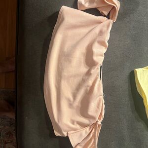 PrettyLittleThing Light Pink Bandeau Crop Top